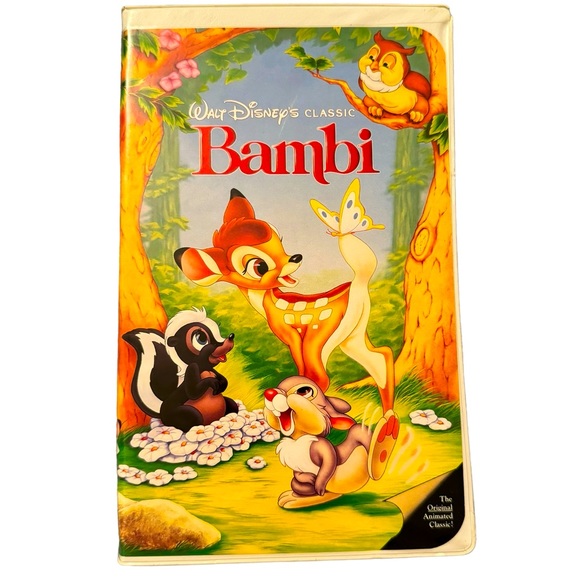 Disney Other - Walt Disney’s Retro/Vintage VHS Tape: “Bambi.” Released in 1942.
